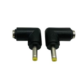Dafensoy DC Barrel Power Jack Charging Cable Connector, 90 Degree Angle DC5.5 x 2.1 Female to 4.0 x 1.7 Male Adapter Used for Notebook Computers, Tablet Computers, LED Lights, Routers, etc (2-Pack)