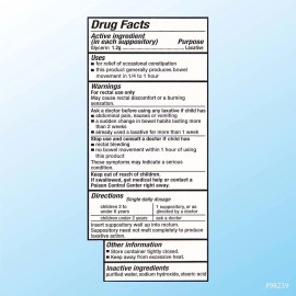 GNP GLYCERIN SUPPOSITORY PEDIATRIC 25CT