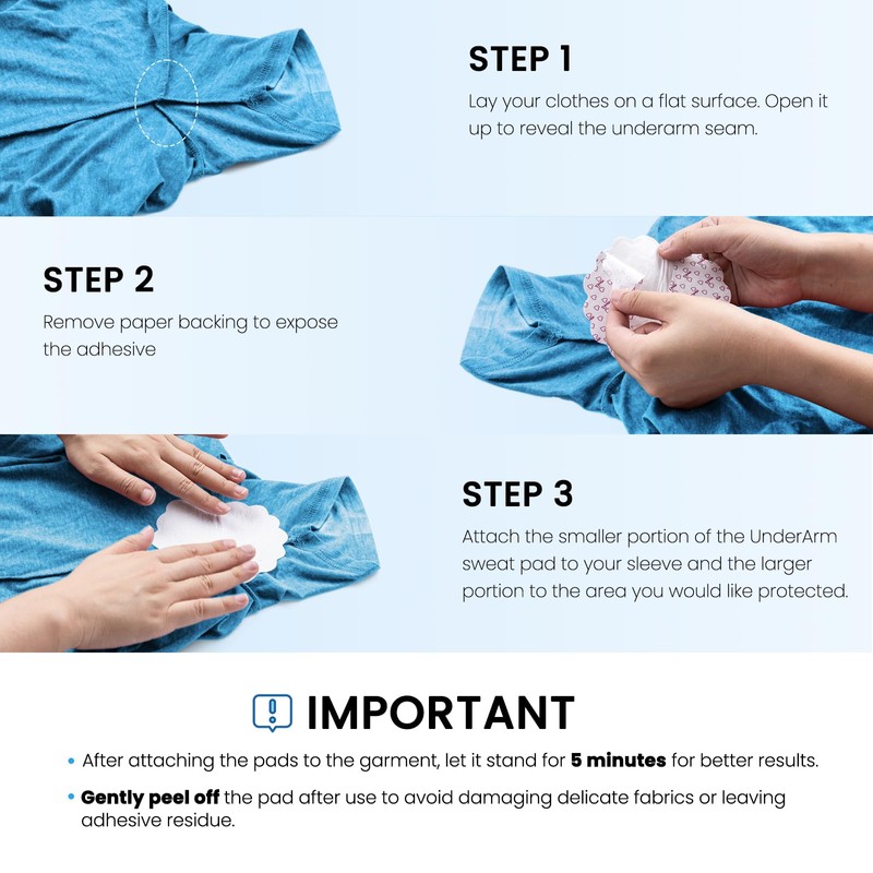 Ruitena Armpit Sweat Pads for Women & Men, Absorb Underarm