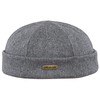 Sterkowski Men's Wool Beanie Docker Cap UK 7 5/8 Grey