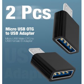 5 Plus 2 Pcs Micro USB OTG to USB Adapter Micro USB Male OTG to USB Female B Adapter USB On The Go Adapter