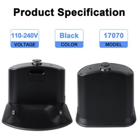 MXJFYY Dock-Ladestation für Roomba, Ersatz-Roomba-Dockingstation, kompatibel mit Staubsaugern der Serien iRobot Roomba E5 E6 I1 I3 I4 I6 I7 I8 500 600 700 800 900 (Netzkabel im Lieferumfang enthalten)