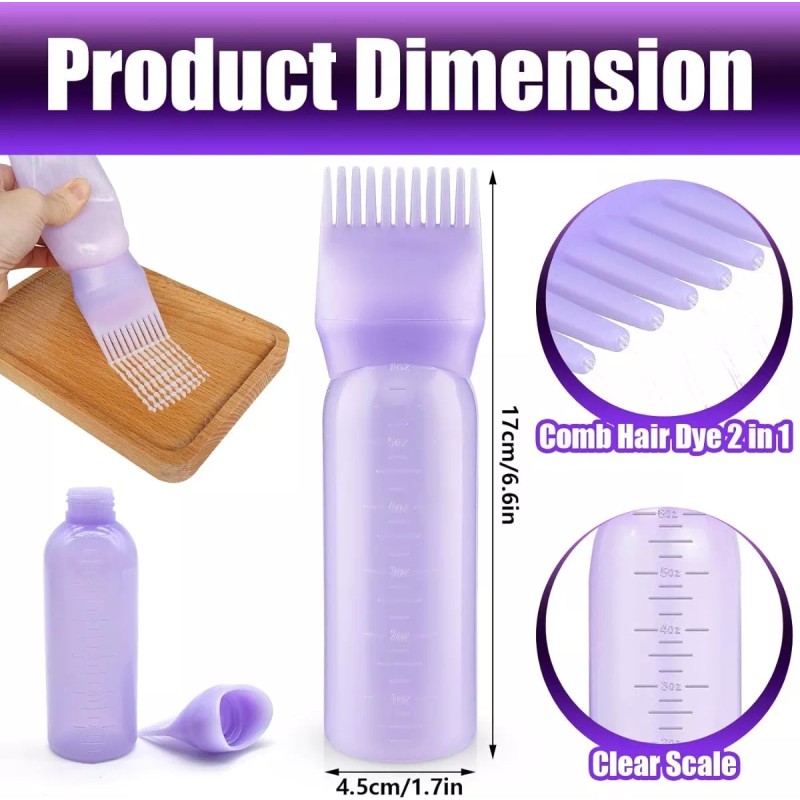 Psqme Botella De Cepillo De Tinte Para El Cabello, Paquete
