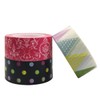 Wrapables Festive Washi Masking Tape (Set of 3), 10M L