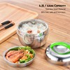 Lunchbox aus Edelstahl, luftdicht, 1,3 l, mit Henkel, Lunchbox, Thermo-Lunchbox
