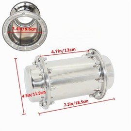 Moumou Moumou Time Capsule, Corrosion Resistant, Waterproof Stainless Steel Capsule Container, Durable Sealing Container for the Future, 7.3 Inches