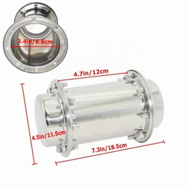 Moumou Moumou Time Capsule, Corrosion Resistant, Waterproof Stainless Steel Capsule Container, Durable Sealing Container for the Future, 7.3 Inches