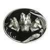 Urban Backwoods Three Wolves IV Belt Buckle for Interchangeable Belt