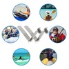 INCREWAY Tent Pole Clips, 16Pcs Kayak Paddle Spring Snap Clips,