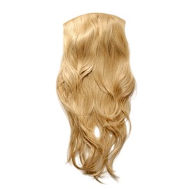WIG ME UP - Clip-in Hairpiece with 7 Clips, 3/4 Wig Blonde Light Blonde 60 cm, Straight Hair, Hair Extensions, Wig H9505-88