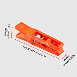 Plasti-Flex Clothes Pins – Duty Plastic Clothes Pins – Clothespins for Hanging Clothes, Drying, Clipping – Laundry Clips for Drying Clothes with Pinch Mechanism -Orange, 40 Packs