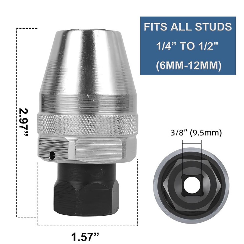 Saipor Damaged Bolt and Stud Extractor Tool 3/8" Drive Broken
