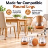 Round Silicone Chair Leg Caps for Floor Protection – 16