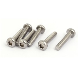 Sourcingmap M6x30mm 304 Stainless Steel Button Head Torx Socket Cap Screws Fasteners 6pcs