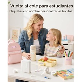 NIIMBOT Máquina etiquetadora D110, impresora térmica Bluetooth de etiquetas para la escuela, la oficina en casa, mini impresora térmica, etiquetadora 