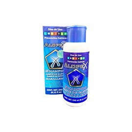 Shampoo Anti Caída de Cabello Sin Parabenos Alopex Hombre con Aceite de Ricino y Bergamota, Refuerza la Fibra Capilar, Tratamiento para Cabello Débil 240ml.