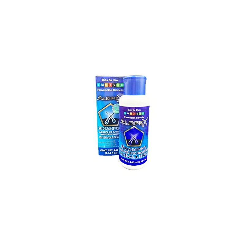 Shampoo Anti Caída de Cabello Sin Parabenos Alopex Hombre con