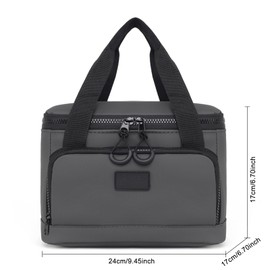 Nanxson Cool Bag Small 7 L, Lunch Bag Insulated Foldable Lunch Bag Portable Lunch Bag Work Travel Office Picnic (7L, Army Green)