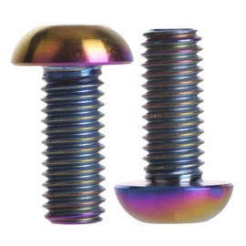 DONGKER 2PCS Bike Water Bottle Cage Bolts, M5 X 12mm Bike Screw Inner Rack Hexagon Stainless Steel Screws for MTB Road Bike