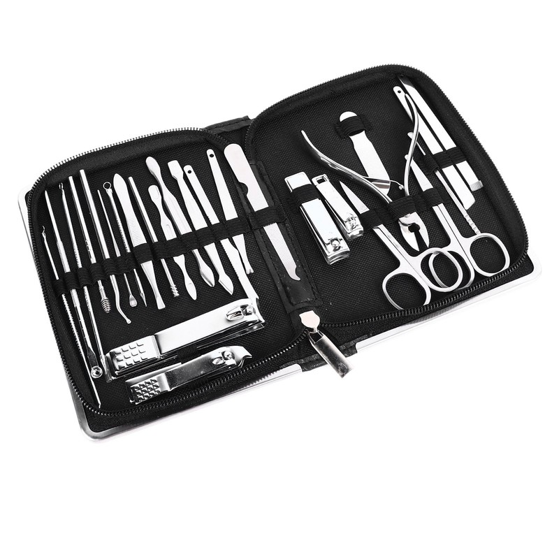 26Pcs Eyebrow Tweezers Manual Stainless Steel Rugged Versatile Lightweight Nail