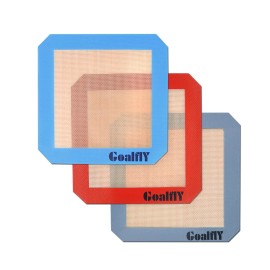 Goalfly 8 Inch Square Silicone Baking Mat, Set of 3 Silicone Cooking Mat for ...