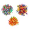 FEIFEI’S BOW 500 Pieces Multi Colour White Poly Rubber Bands