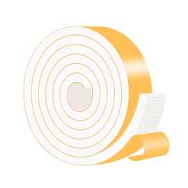 Weather Stripping,Front Door Insulation,Strong Adhesive, Lightproof, Soundproof Foam,Seal Strip for Door Frame,Window Frame(White,2 in x 1/2 in x 6.5Ft)