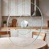 35" Glass Lazy Susan for Dining Table - Tempered Glass