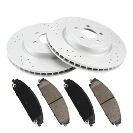 KAC - 345mm Front Brake Kit for 2006-2020 Dodge Charger, 2009-2020 Dodge Challenger, 2005-2020 Chrysler 300, 2005-2008 Dodge Magnum, (13.60" Rotor),Disc Brake Rotors Ceramic Brakes Pads
