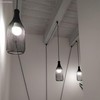 HALOTEC Set of 2 black decentralised brackets, wall or ceiling