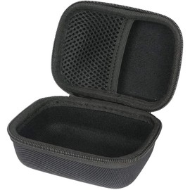 Khanka Hart Tasche Für JBL GO 2 kleine Musikbox portabler Bluetooth Lautsprecher Etui Case.(Für JBL GO 2-Schwarz Reißverschluss)