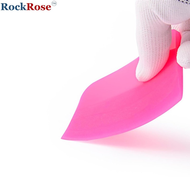 RockRose Pink PPF Squeegee Angled - 4 x 3 inches
