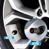 4pcs 2.44 inch Wheel Center Cap Covers with Same Pattern
