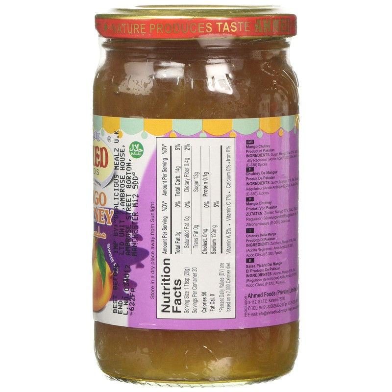 Ahmed Foods Hot Mango Chutney, 400 g