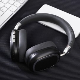 Wireless Headphones | Built-in Microphone Over The Ear Headphones,Lightweight Earbuds for Sports Offices Airplane Translation Commuting Running Game