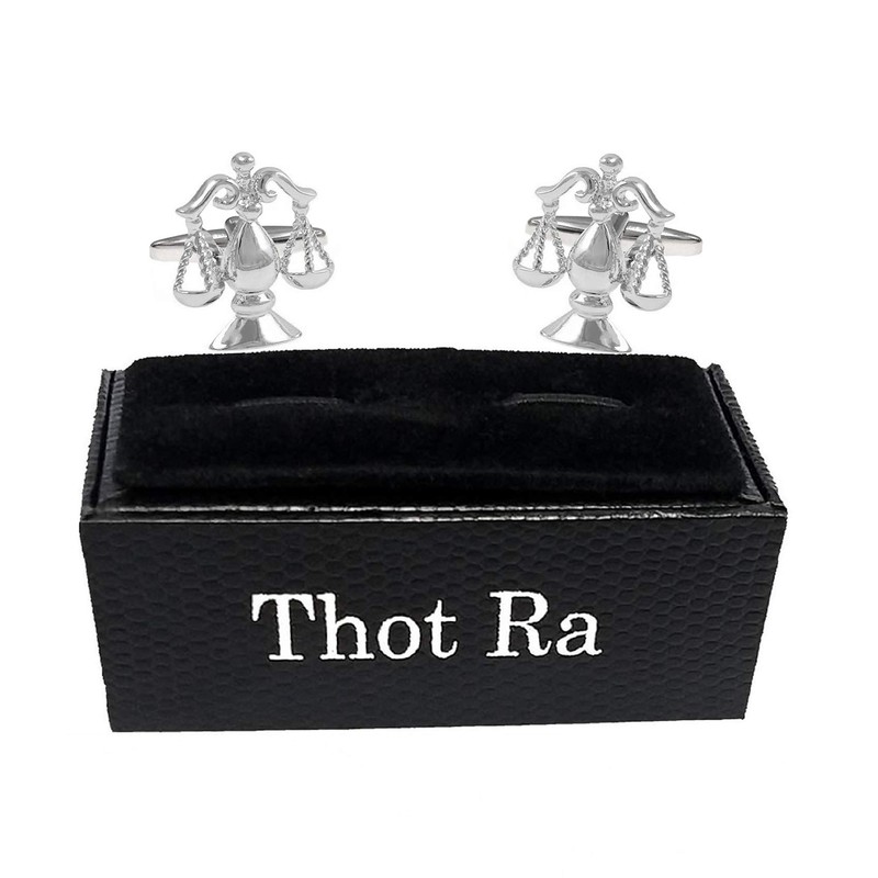 Thot Ra Mancuernillas De Balanza Justicia Abogado Leyes Mod. A-400