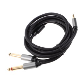 LALAFINA 6.5mm to 3.5mm Stereo Audio Cable for Speakers and Headphones High Fidelity Sound for Computers and Home Audio Systems