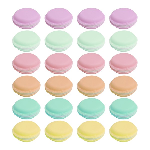 WUFGWBD 24 Pieces Multi-Color Macaron Box, Mini Macaron Storage Box,
