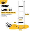 KUAFU 60'' Bunk Bed Ladder with RV W/Hook and Rubber