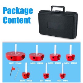 NQEUEPN PVC ABS Pipe Reamer Kit 7Pcs - 3/4", 1", 1-1/4", 1-1/2", 2", 3", and 4" Set