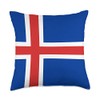 Icelandic Flag Iceland Gifts Throw Pillow