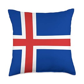 Icelandic Flag Iceland Gifts Throw Pillow