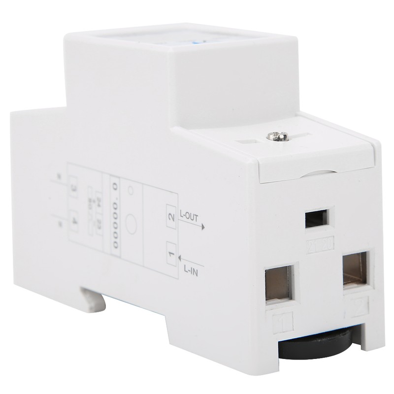 Single Phase Din Rail Energy Meter Electricity Power 50Hz LCD