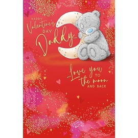 Me To You Bear Daddy Love to Moon & Back Valentine's Day Card