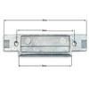 Replacement Avovet & WMS Upvc Door Strike Plate Latch Infill