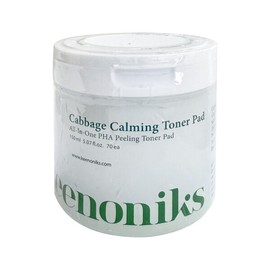 Kinonix Cabbage Calming Soothing Toner Pads 70 Sheets (4 Packs) / Circle / 키노닉스 양배추 카밍 진정 토너 패드 70매 4개  써클