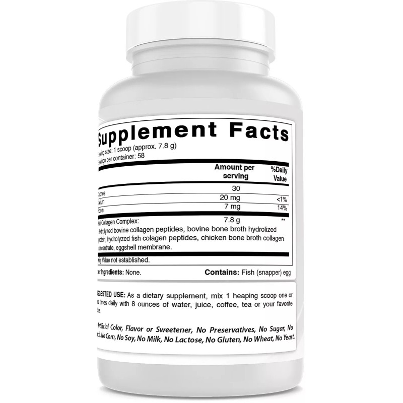 Best Naturals Multi Collagen Peptide Powder 1 Pound