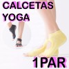 Veraly Calcetines Antideslizantes Yoga Pilates Dedos Expuestos Full
