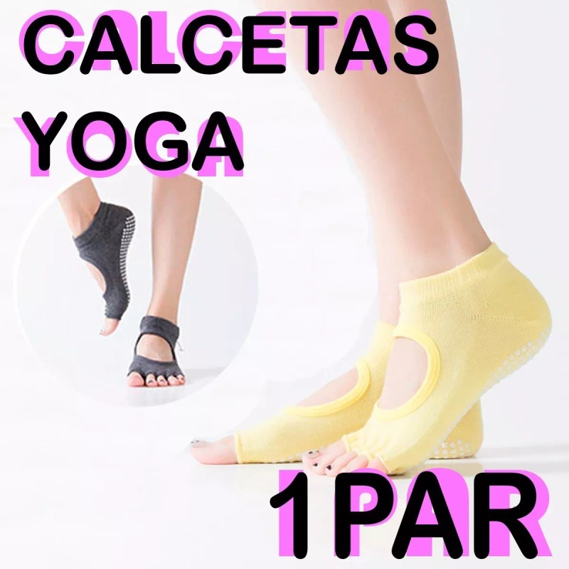 Veraly Calcetines Antideslizantes Yoga Pilates Dedos Expuestos Full