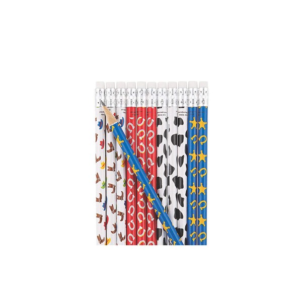 Fun Express WESTERN ICONS PENCIL - Stationery - 24 Pieces